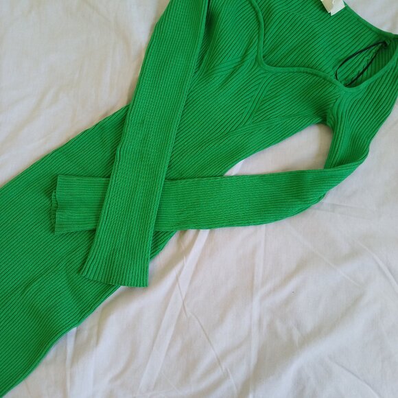 H&M green midi dress - Picture 3 of 6